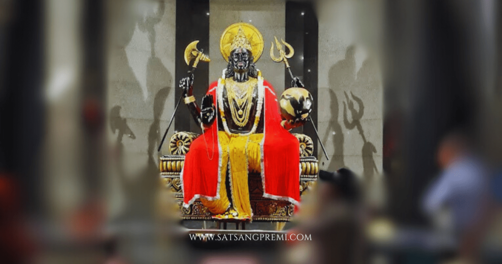 Shani Devji idol in Char dham temple vrindavan