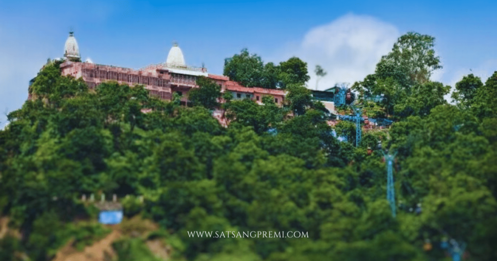 outer view of Mansa Devi Mandir Haridwar and steps (Stairs)