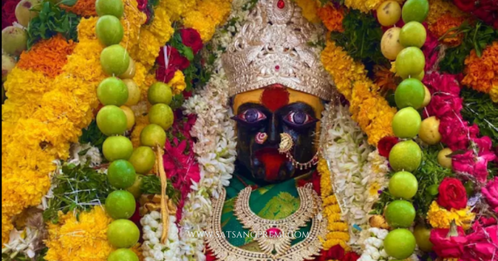 Idol of Goddess Kali at Falaknuma Kali Mandir Hyderabad